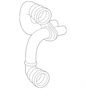 Cooling system pipes for the Mercedes GLS-class X166 15-19 3.0