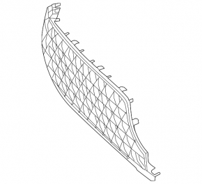 Radiator grill lower left Mercedes W167 GLE 350 24-26