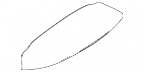 Mercedes H247 GLA 20-26 central trunk lid spoiler, broken guide