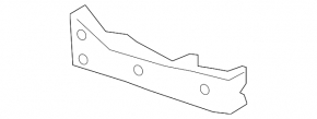 Front left fender bracket Mazda 3 19-26