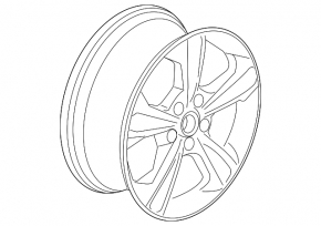 Wheel disk R17 Ford Escape MK3 13-19 type 1, curb