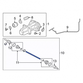 Drive axle rear left Ford Ecosport 18-22
