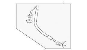 Lincoln MKC 15-16 condenser-compressor air conditioning hose