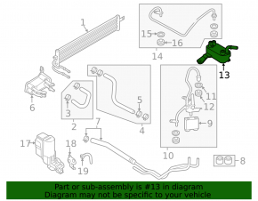 Gearbox cooler Ford Ecosport 18-21 1.0T on gearbox