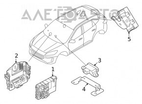 Ford Escape MK4 Interior Fuse Box Base 20-24