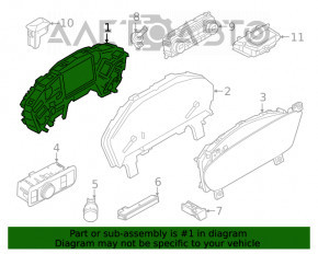 Instrument cluster Ford Escape MK4 20-22 Mid series analog