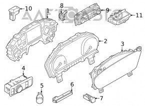 Instrument cluster Ford Escape MK4 20-22 Mid series analog