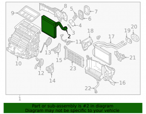 Mazda CX-50 23-25 evaporator for auto