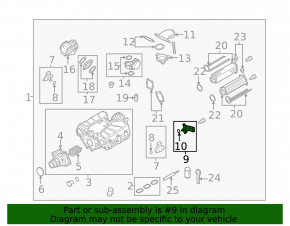 Boost Pressure Sensor Audi A6 C7 12-18 3.0T