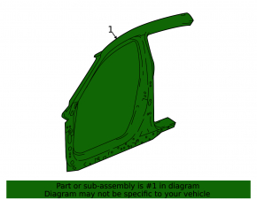 Honda Accord 18-22 right center pillar