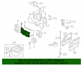 Timing Belt Cover Subaru Impreza WRX GH 08-14 2.5T