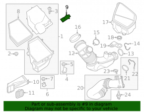 Air flow meter BMW F30 17-18 B46