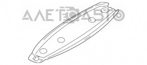 Upper trunk lid trim for Mercedes X164 GL, beige