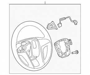 Naked steering wheel Chevrolet Equinox 10-17