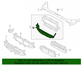 Lower radiator duct for Volvo S60 19-25