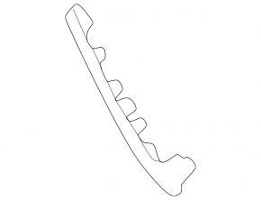 Right front bumper lower grille molding for Volvo XC90 25-26, chrome, type 2