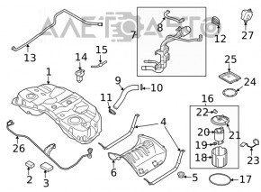 Fuel pressure sensor Kia Niro 23- HEV, PHEV on the rail