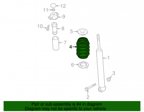 Front left spring VW Atlas 18-23