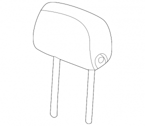 Audi A6 C8 19-25 driver's seat headrest, brown leather