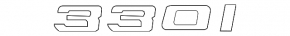Emblem inscription 330i trunk lid BMW 3 G20 19-