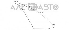 Right front bumper molding for Lexus ES250 ES300h ES350 19-24 F-SPORT