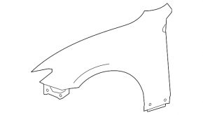 Front left wing Lexus RC 15-25