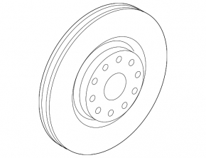 Front right brake disc VW Jetta 19-290mm