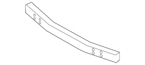 Infiniti FX35 FX45 03-05 front bumper reinforcement aluminum