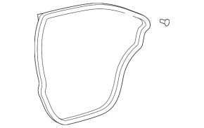 Door seal rear right Toyota Camry v40