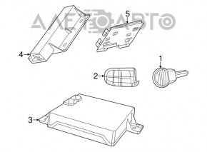 KEYLESS ENTRY RECEIVER RFHUB Chrysler 300 11-13