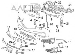 Acura MDX 14-20 Front Bumper Lip Cover