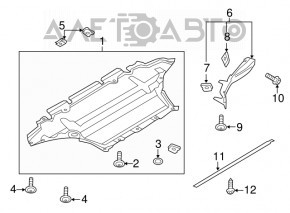 Front engine guard Audi Q5 8R 09-17