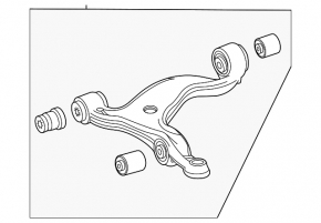 Lower control arm front left Mercedes W167 GLE 350 450 20-23 AWD