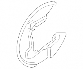 Brake Disc Cover Rear Left Ford Mustang mk6 15-23