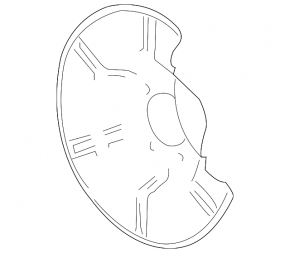 Brake Disc Cover Rear Right Chevrolet Volt 16-19