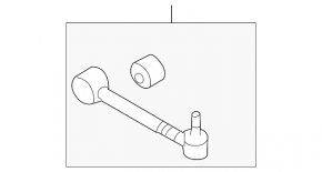 Rear left transverse control arm with ball joint for Subaru B10 Tribeca