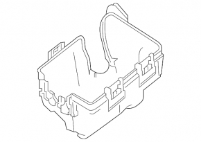 Nissan Altima 19-24 2.5 underhood fuse box housing rear, with cover
