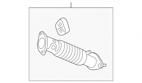 Intake pipe Kia Soul 14-19 1.6