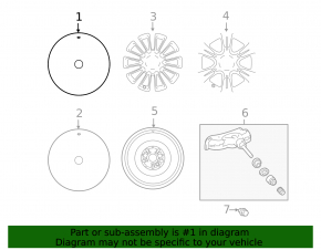 Wheel disk R17 Toyota Sienna 11-20