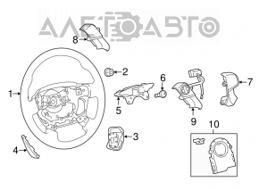 Naked steering wheel Toyota Camry v50 12-14 usa LE, rubber