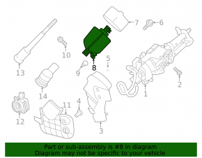 Auxiliary motor EPS Infiniti QX50 19-20 on the steering column