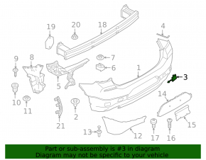 BMW X2 F39 18-23 Rear Bumper Tow Hook Cap Structure