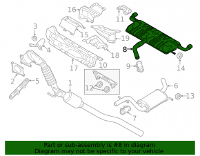 Muffler rear part with barrel VW Beetle 12-13 2.0T
