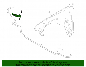 Headlight washer left BMW X3 F25 11-14