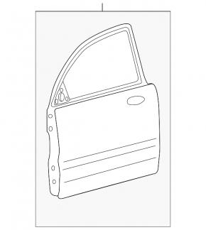 Door bare front right Kia Optima 11-15