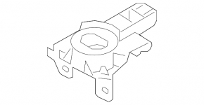 Lower right radiator bracket for Audi Q5 80A 18-20 2.0T, PHEV plastic
