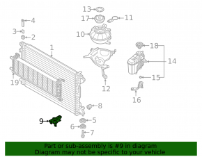 Radiator bracket lower right Audi Q5 80A 18-20 2.0T