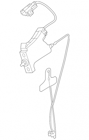 Fuel filler door lock Hyundai Ioniq 17-22