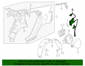 Fuel filler door lock Hyundai Ioniq 17-22