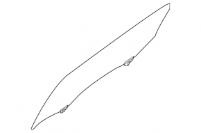 Rear left door glass for Nissan Altima 13-18